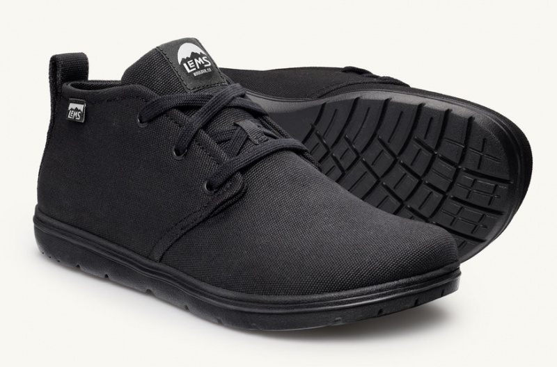 Lems Barefoot Chukka Panza Men Negrii | TFY-94473