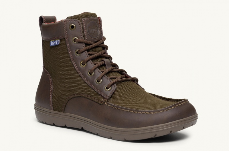 Bocanci Drumetie Lems Boulder Boot Nailon Barbati Masline Verzi Maro | TFY-94624