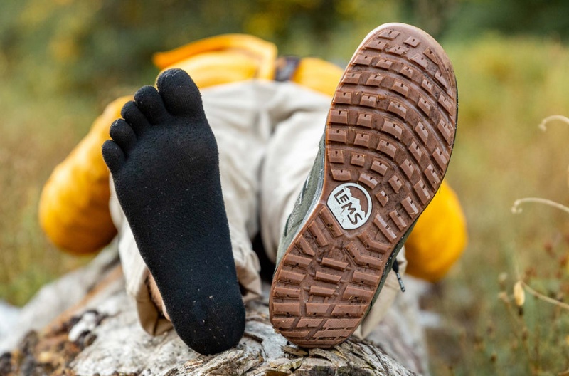 Pantofi Trail Lems Primal Pursuit Mid-High Impermeabili Masline Verzi Bej | TFY-94370